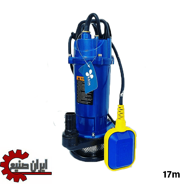 پمپ کفکش 17 متری 1 اینچ فلوتر دار راین مدل QDX1.5-17-0.37F