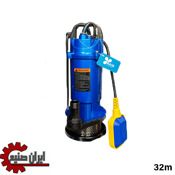 پمپ کفکش 32 متری 1 اینچ فلوتر دار راین مدل QDX1.5-32-0.75F